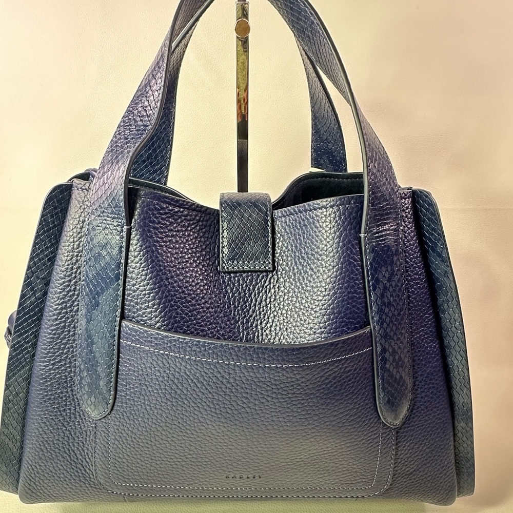 **SOLD ON ANOTHER PLATFORM**NEW RADLEY LONDON ICON TOP HANDLE SHOULDER BAG BLUE - Picture 10 of 15